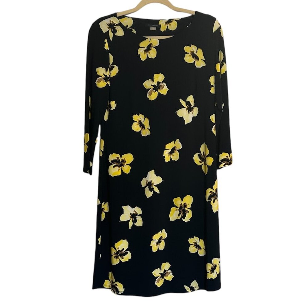 Tommy Hilfiger Dress Navy with Yellow Floral Size 10